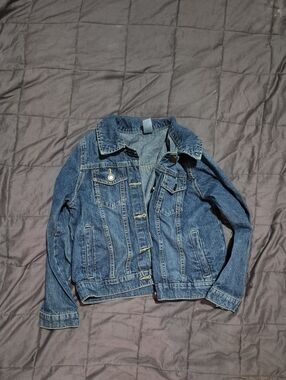 Carter's Classic Blue Kids Denim Jacket with Button Closure